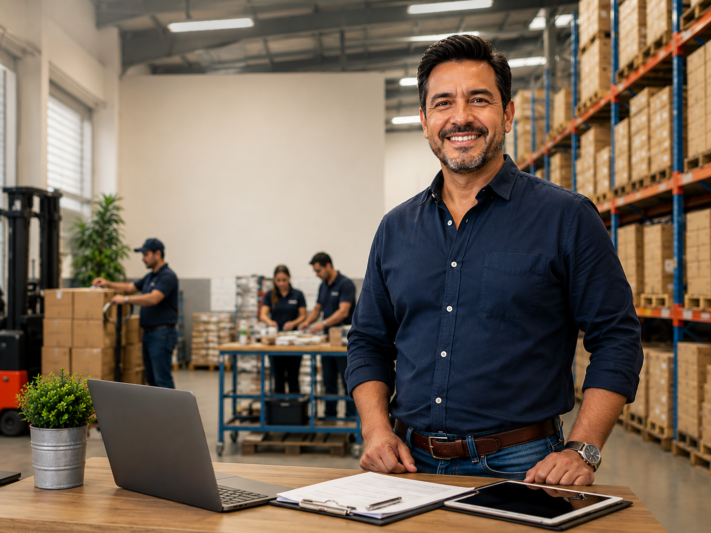 Profesional solicitando un crédito empresarial